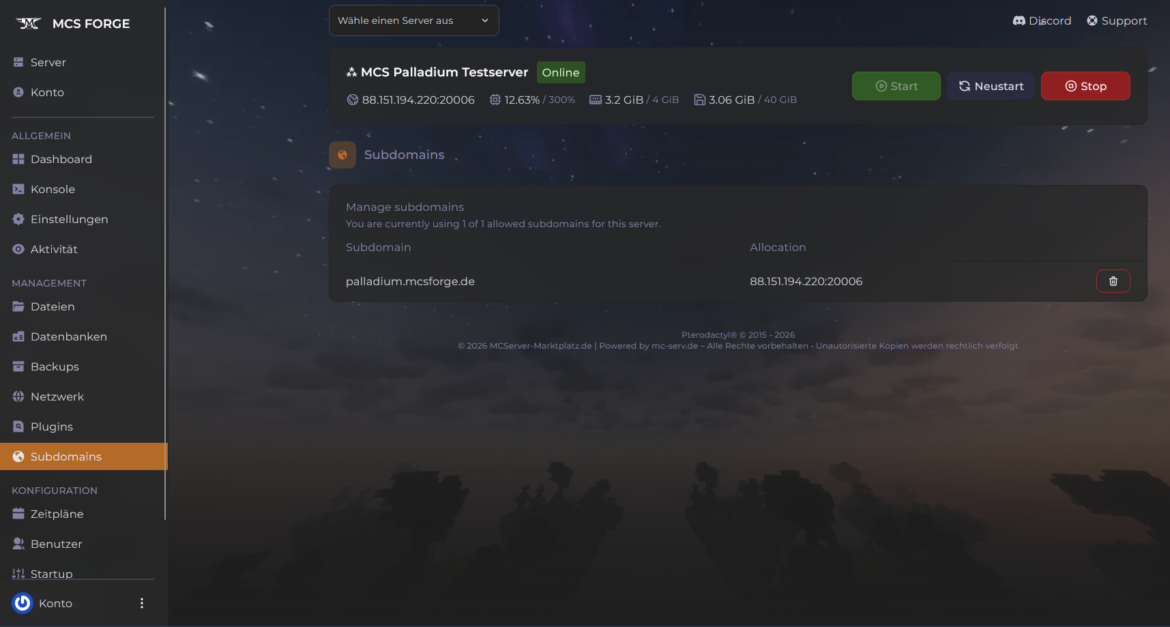 Domain gratis dazu
